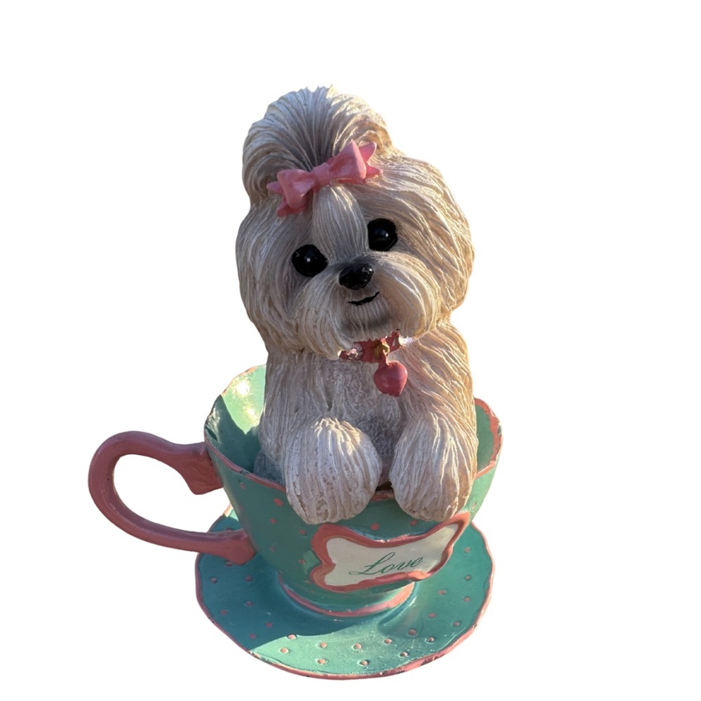 Shih Tzu “A Cup of Love” collectible figurine from the Personali-Tea Collection